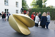 Germination 043 - acier peint - H 1.10 m - Musée Belmondo- Sculpture monumentale en métal peint - philippe desloubières