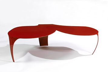 Mobilier - Banc de jardin en métal peint - philippe desloubières