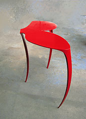 Mobilier - Console en métal peint - philippe desloubières